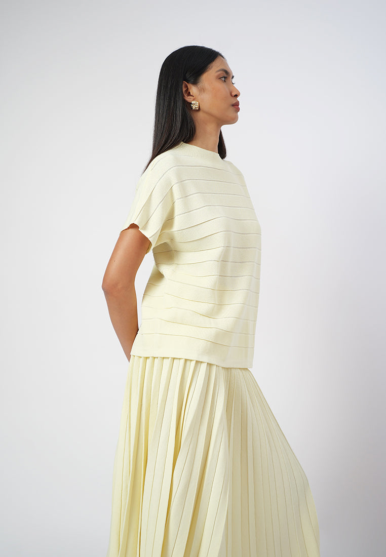 Raf Gigi Short Sleeve Top (Yellow Butter)