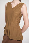 Gilly Sleeveless Top (Toffee)