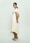 Ginc Short Sleeve Dress (Cream)