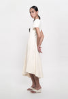 Ginc Short Sleeve Dress (Cream)