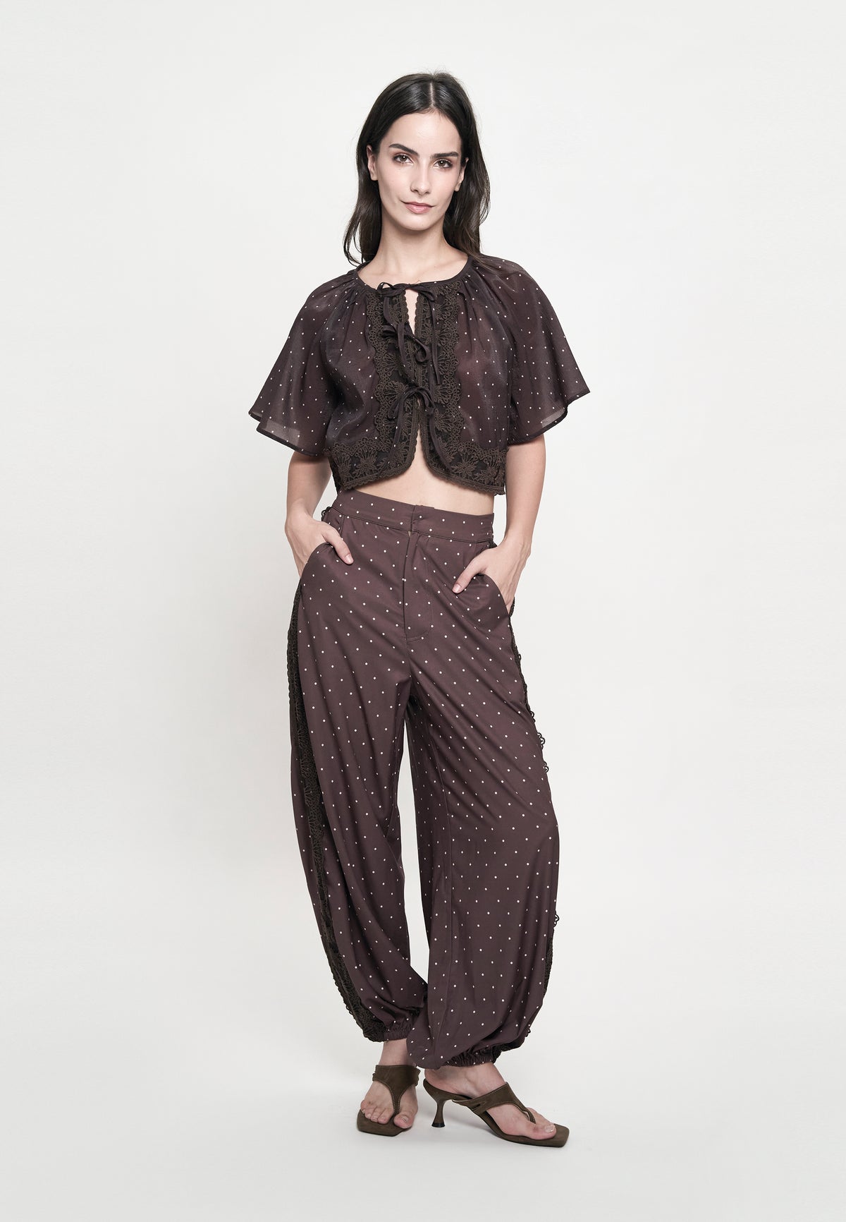 Giorgia Pants (Printed Brown)