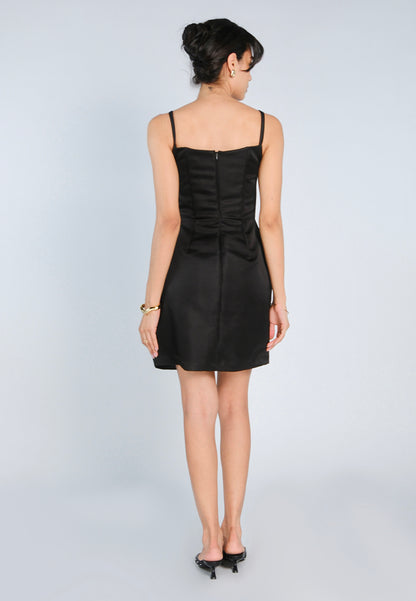 Mark Bumgarner X Vania Romoff For Plains & Prints Grace Sleeveless Dress (Black)