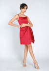 Mark Bumgarner X Vania Romoff For Plains & Prints Grace Sleeveless Dress (Red)
