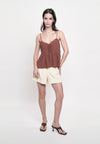 Grady Sleeveless Top (Toffee)