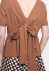 Grady Short Sleeve Top (Toffee )