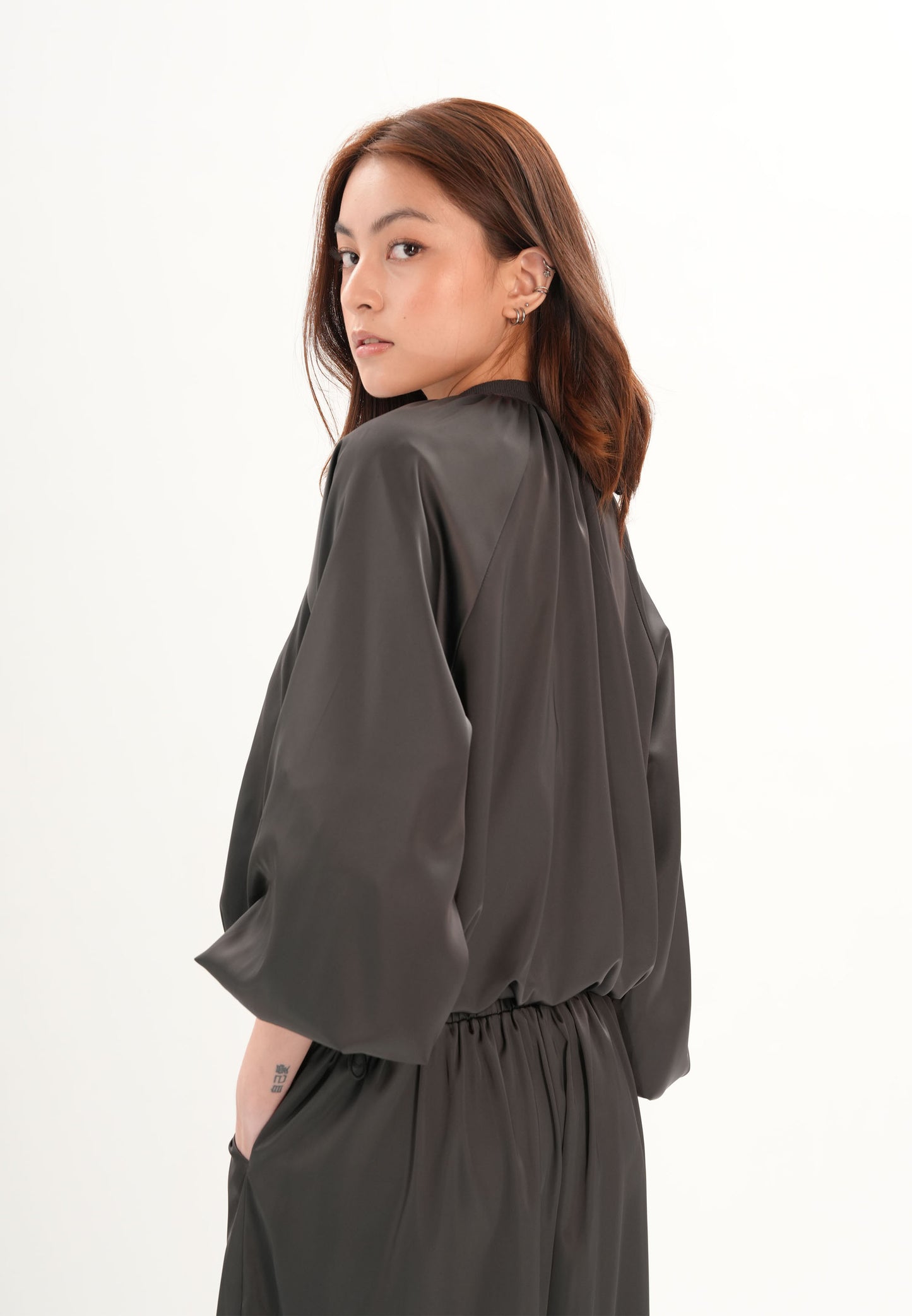 Archetype Refined Granite Long Sleeve Jacket (Dark Grey)