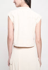 Grifyn Sleeveless Top (Light Beige)