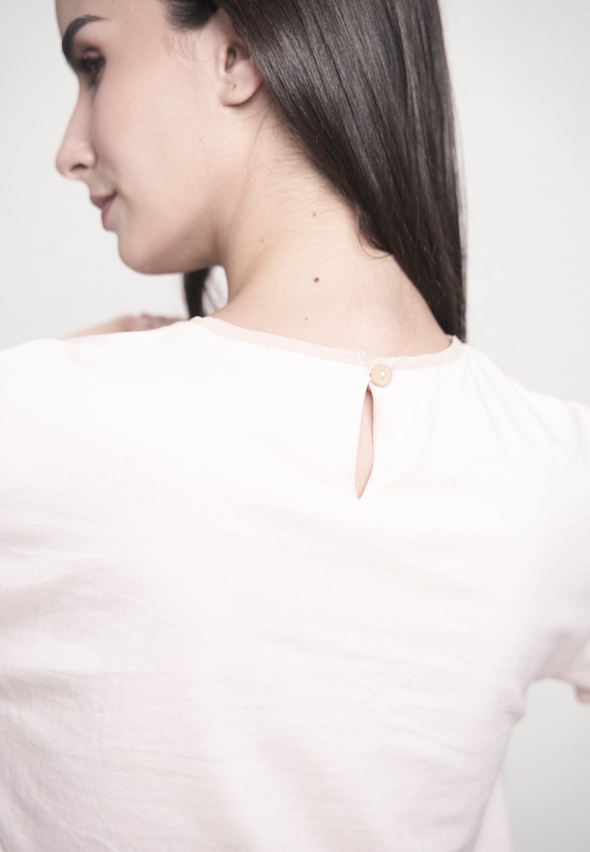 Gyselle Short Sleeve Shirt Top (Spot Print Pink)