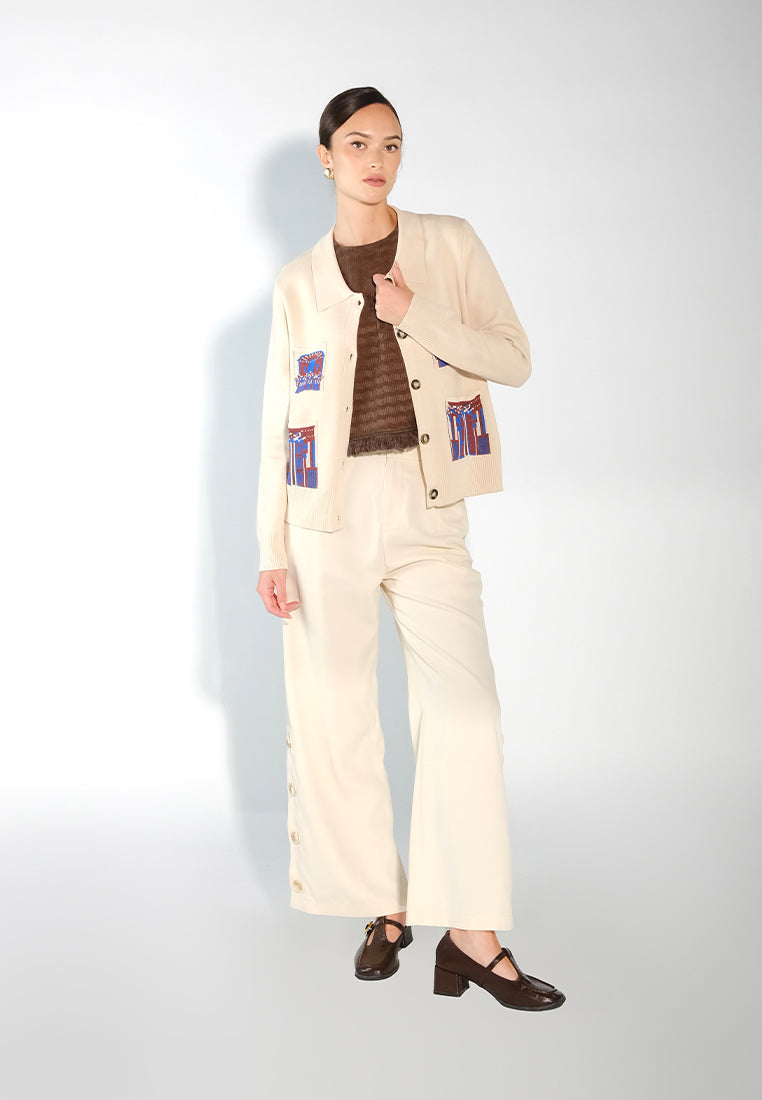 Sari- Sari Hanabi Sleeveless Top (Brown)