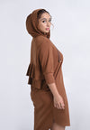 Archetype Travel Healy Quarter Sleeve Dress (Toffee)