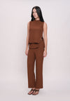 Hemedy Sleeveless Top (Brown)