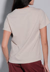 Holiday Tees 2025 Holiday Diet Short Sleeve Shirt Top (Beige)
