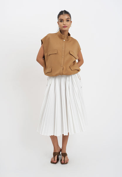 Raf Holt Extended Sleeve Top (Camel)