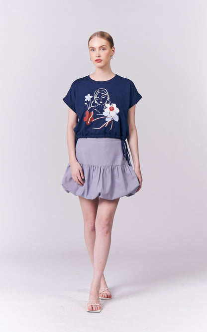 DNM Studios Honor Short Sleeve Top (Blue)