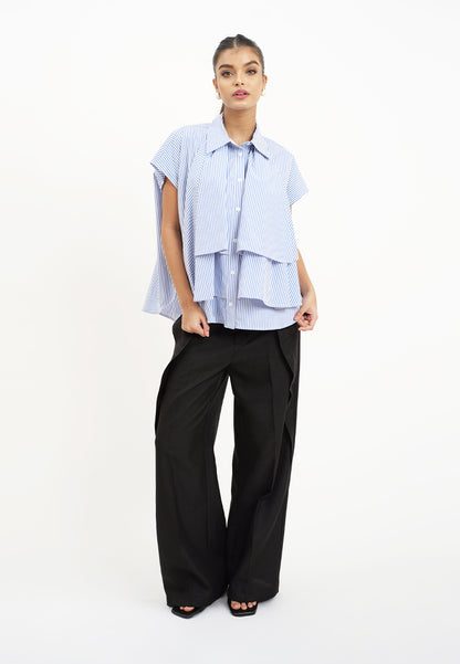 Raf Hosh Sleeveless Top (Blue/White)