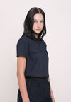 Howell Short Sleeve Top (Navy)