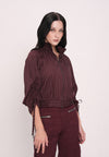 Huxlei Long Sleeve Top (Striped Plum)