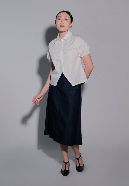 Holiday 2025 Ibhya Short Sleeve Top (Off White)