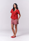Icylin Short Sleeve Top (Red)