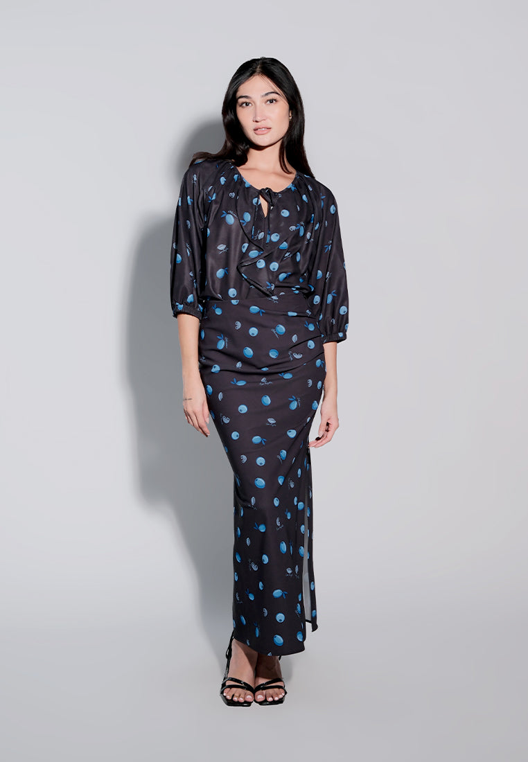 Holiday 2025 Idinna Skirt (Printed Black)