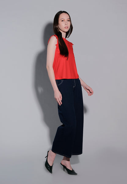 Holiday 2025 Illiana Sleeveless Top (Red)