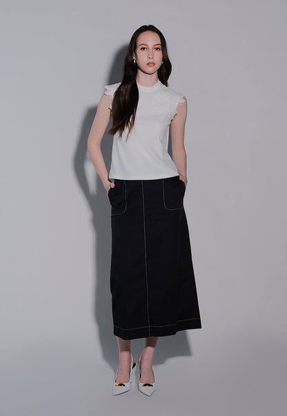 Holiday 2025 Illiana Sleeveless Top (White)