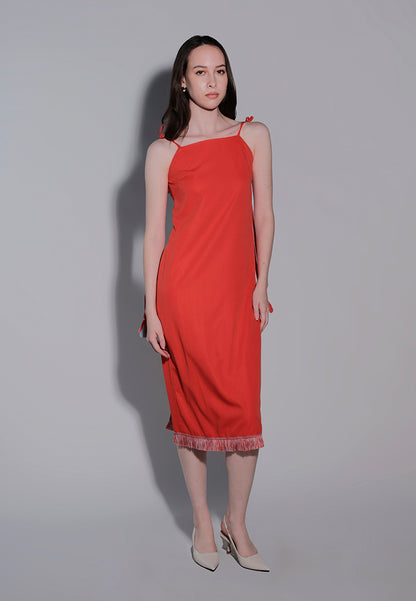 Holiday 2025 Ingrid Sleeveless Dress (Red)