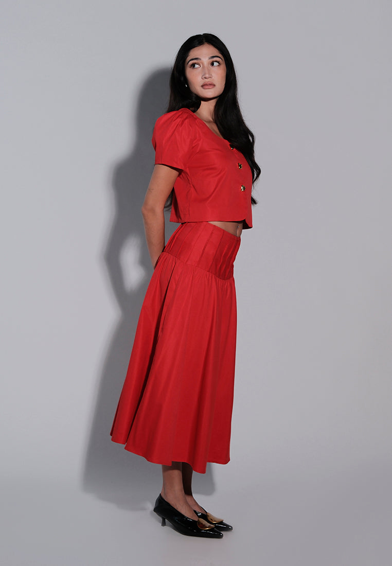 Holiday 2025 Irisha Skirt (Red)