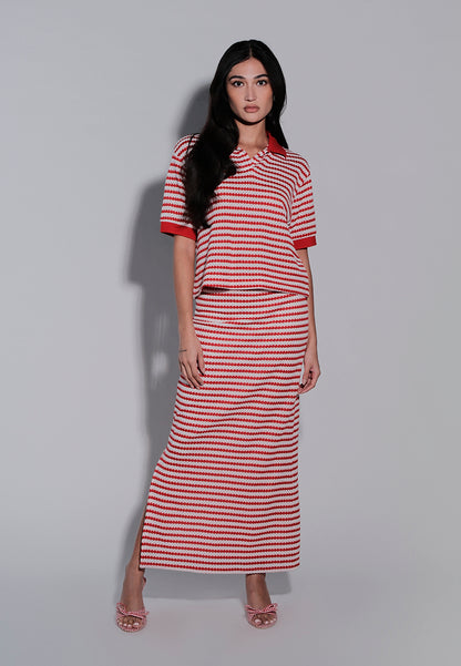Holiday 2025 Irra Skirt (Striped Red)