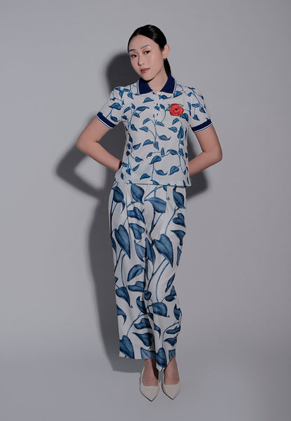 Ivana Pants (Printed White)