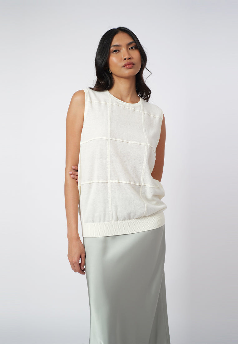 Raf Ivette Sleeveless Top (Off White)
