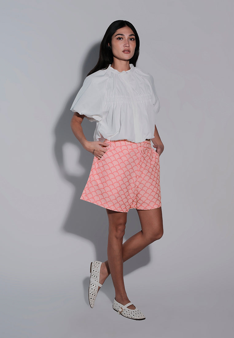 Holiday 2025 Jab Short Sleeve Top (Off White)