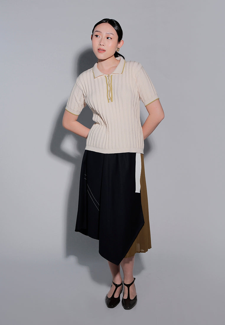 Holiday 2025 Jafar Short Sleeve Top (Cream)