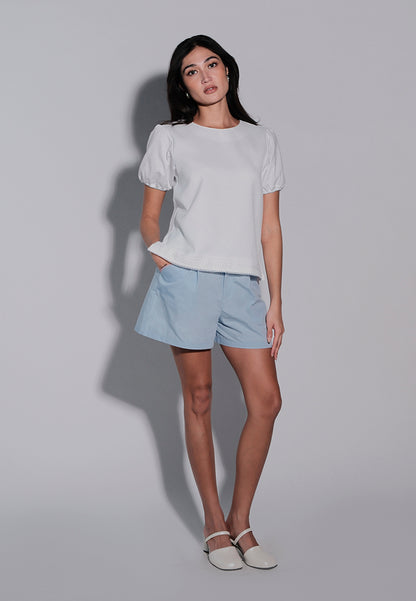 Holiday 2025 Jara Short Sleeve# Top (White)
