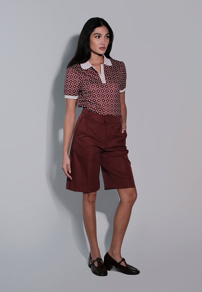 Holiday 2025 Javelin Short Sleeve Sport Shirt Top (Printed Wine)