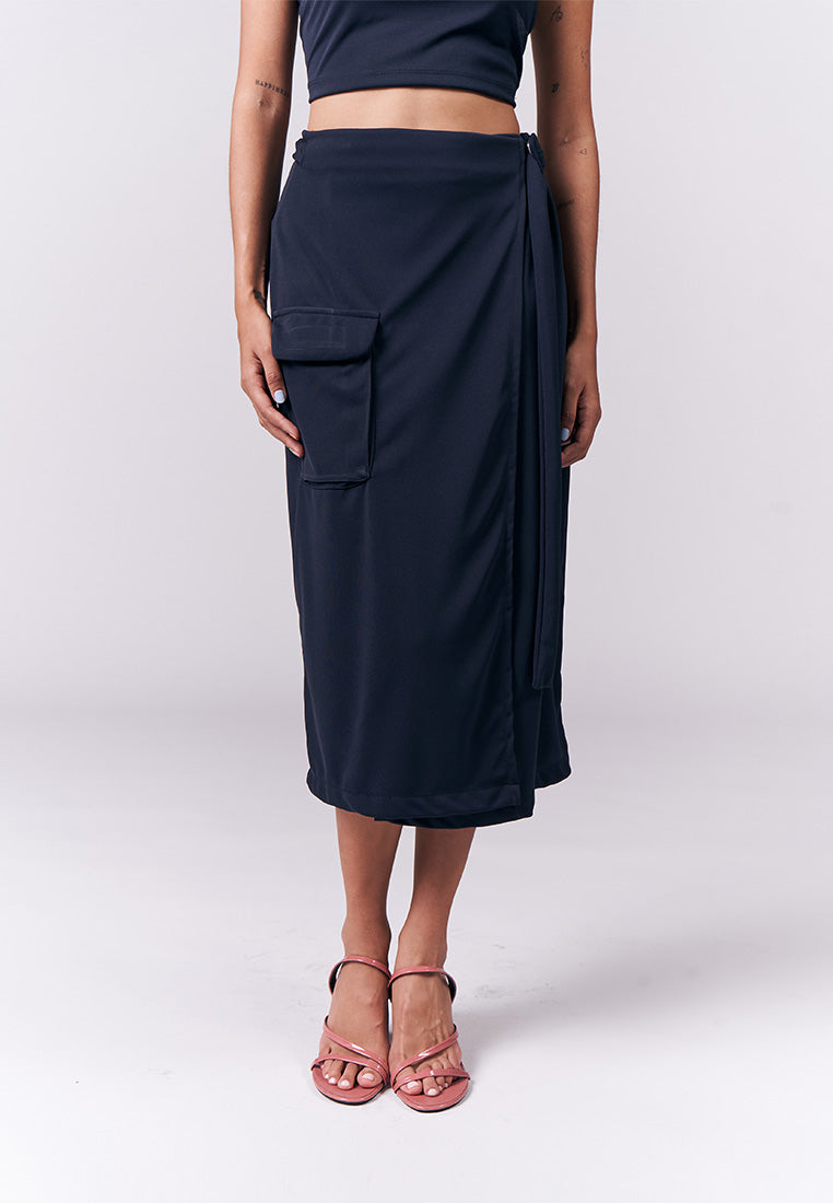 Jazmine Sleeveless And Skirt (Navy)
