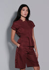 Holiday 2025 Jeopard Extended Sleeve Top  (Burgundy)