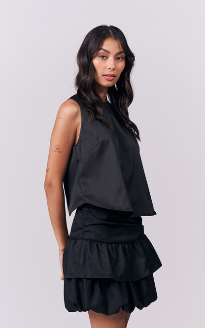 Jianna Sleeveless Top (Black)