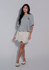 Holiday 2025 Jitters Short Sleeve Top (Mint Green)