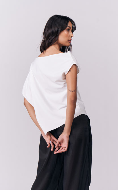 Joyous Short Sleeve Top (White)