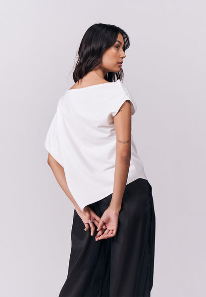 Joyous Short Sleeve Top (White)