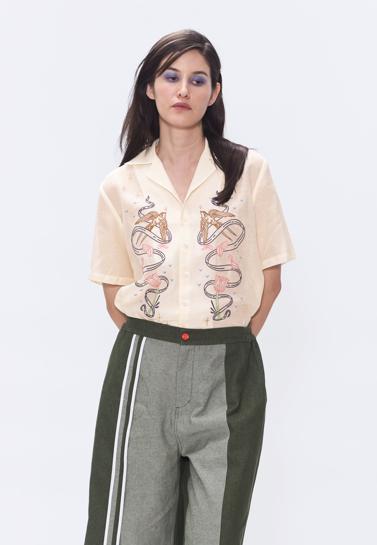 Plains & Prints x Randolf Joji Short Sleeve Top (Cream)