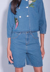 DNM Studios x Raxenne Kingfisher Shorts W/ Embro (Blue)