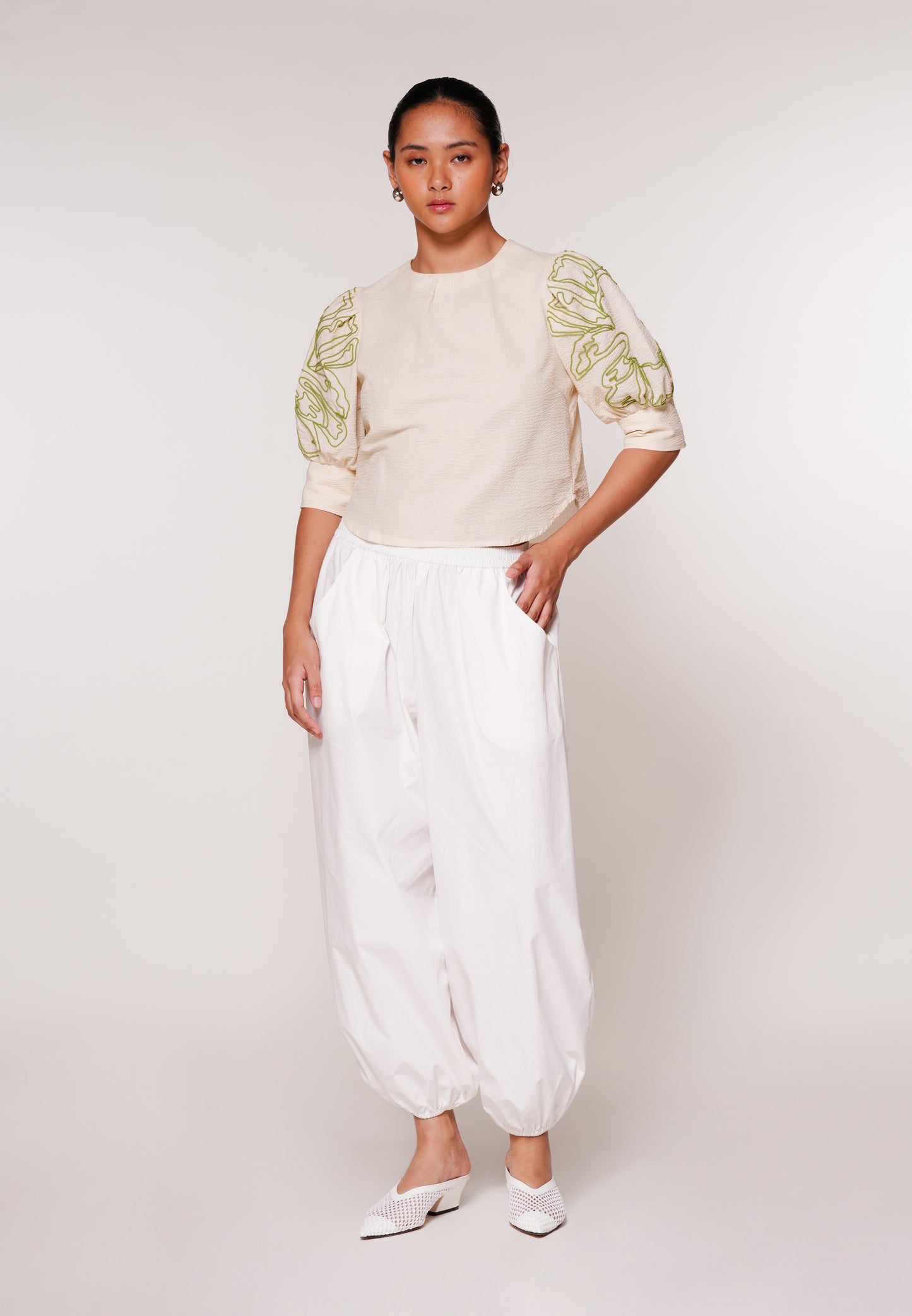 Raf King Pants  (Off white)