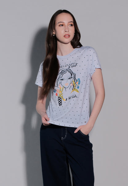 Holiday Tees 2025 Like Christmas Short Sleeve Shirt Top (Off White)