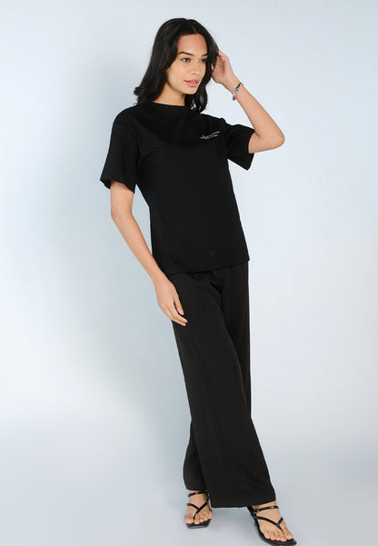 Mark Bumgarner X Vania Romoff For Plains & Prints Limited Edition Tee Top (Black)