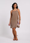 Archetype Summer Essentials Lucky Reversible Sleeveless Dress (Printed Brown)