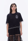 Plains & Prints x Randolf Logo T-Shirt Dress (Black)