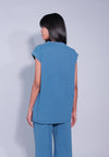 DNM Studios x Raxenne Magnifica Short Sleeve Shirt Top (Blue)