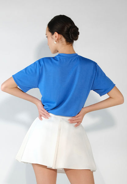 Sari- Sari Mirasol Short Sleeve Top (Blue)